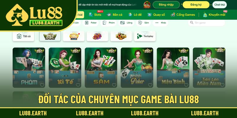 Đối tác của chuyên mục game bài Lu88