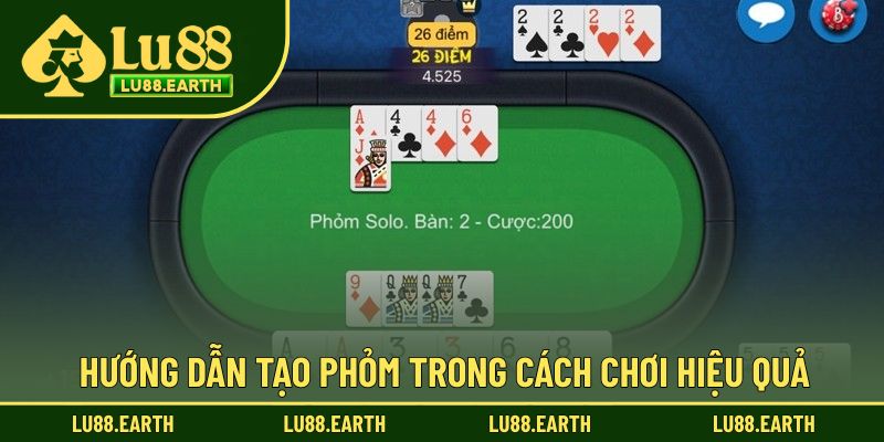 Hướng dẫn cách chơi bài Phỏm thông minh
