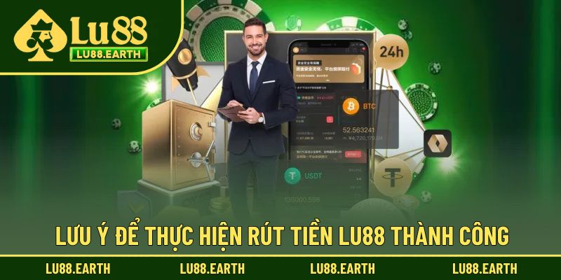 Lưu ý để rút tiền Lu88 thành công nhanh chóng